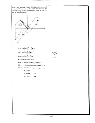Estatica hibeller-tenth edition-solcuionario