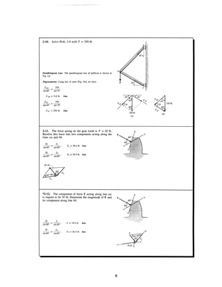 Estatica hibeller-tenth edition-solcuionario