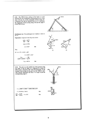 Estatica hibeller-tenth edition-solcuionario