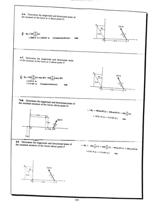 Estatica hibeller-tenth edition-solcuionario