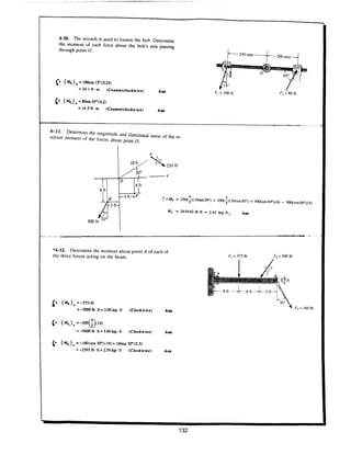 Estatica hibeller-tenth edition-solcuionario
