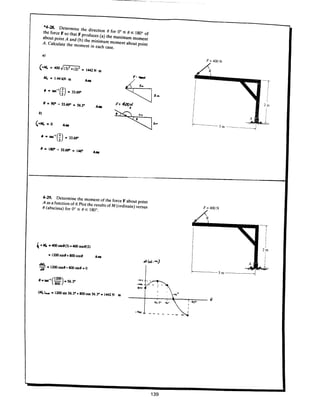 Estatica hibeller-tenth edition-solcuionario