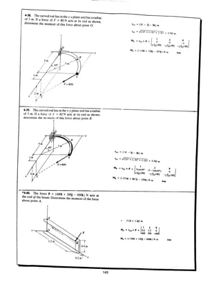 Estatica hibeller-tenth edition-solcuionario