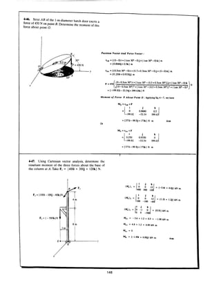 Estatica hibeller-tenth edition-solcuionario