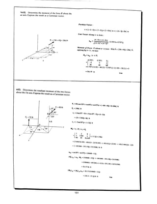 Estatica hibeller-tenth edition-solcuionario