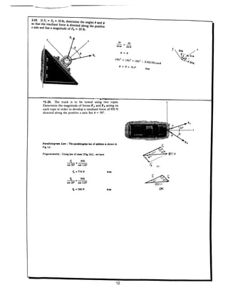 Estatica hibeller-tenth edition-solcuionario