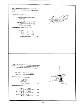 Estatica hibeller-tenth edition-solcuionario