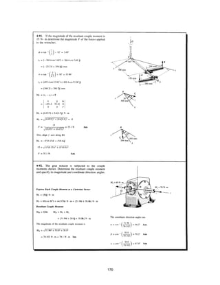 Estatica hibeller-tenth edition-solcuionario