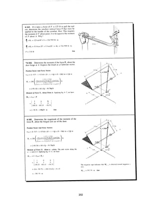 Estatica hibeller-tenth edition-solcuionario