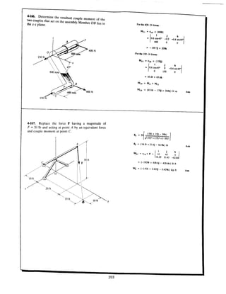 Estatica hibeller-tenth edition-solcuionario