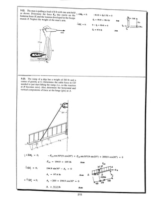 Estatica hibeller-tenth edition-solcuionario
