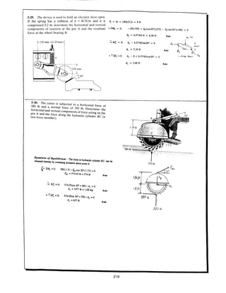 Estatica hibeller-tenth edition-solcuionario