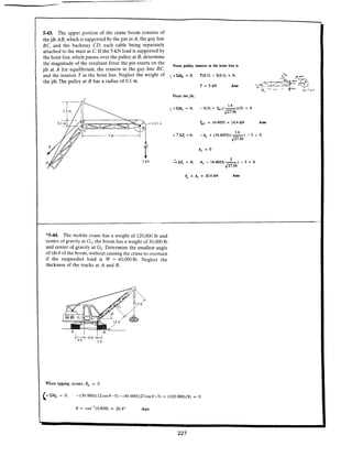 Estatica hibeller-tenth edition-solcuionario