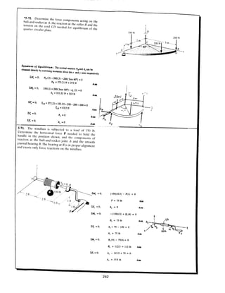 Estatica hibeller-tenth edition-solcuionario