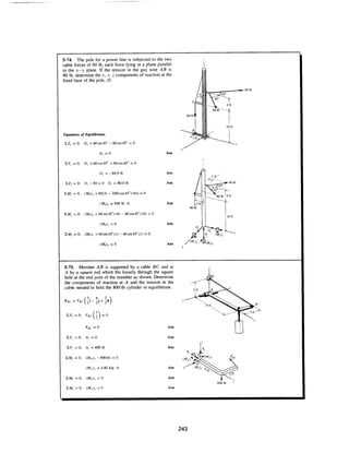 Estatica hibeller-tenth edition-solcuionario