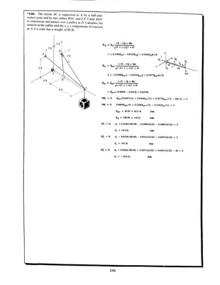 Estatica hibeller-tenth edition-solcuionario