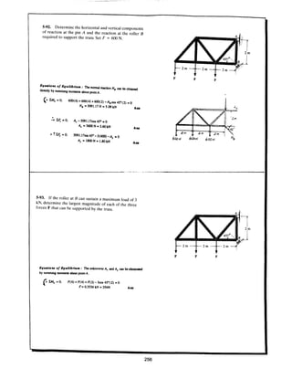 Estatica hibeller-tenth edition-solcuionario