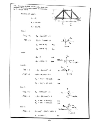 Estatica hibeller-tenth edition-solcuionario