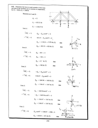 Estatica hibeller-tenth edition-solcuionario