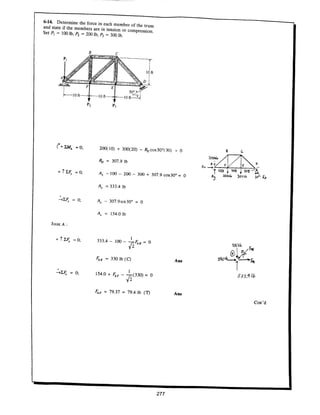 Estatica hibeller-tenth edition-solcuionario