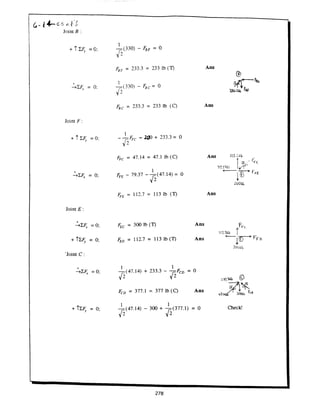 Estatica hibeller-tenth edition-solcuionario
