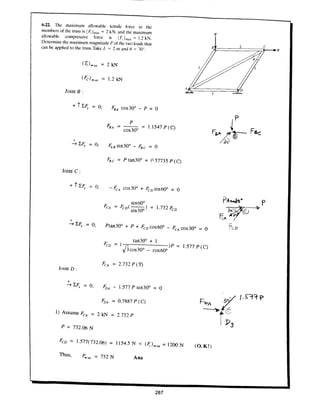 Estatica hibeller-tenth edition-solcuionario