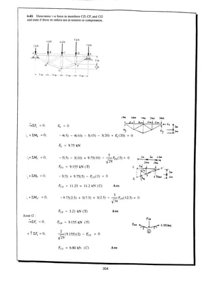 Estatica hibeller-tenth edition-solcuionario