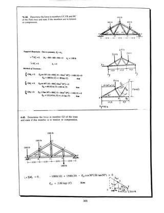 Estatica hibeller-tenth edition-solcuionario