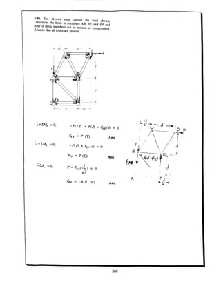 Estatica hibeller-tenth edition-solcuionario