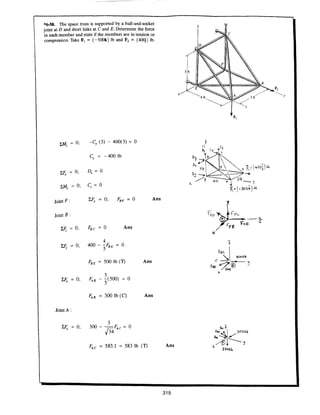 Estatica hibeller-tenth edition-solcuionario