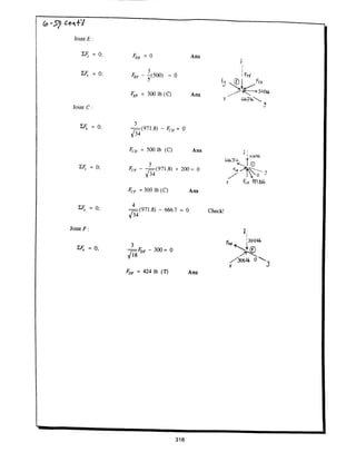 Estatica hibeller-tenth edition-solcuionario
