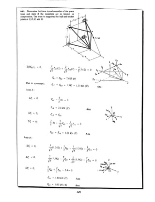 Estatica hibeller-tenth edition-solcuionario