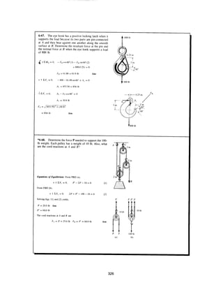Estatica hibeller-tenth edition-solcuionario