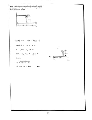 Estatica hibeller-tenth edition-solcuionario