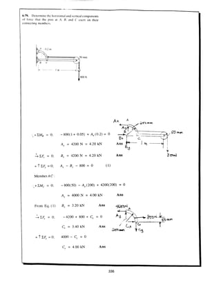Estatica hibeller-tenth edition-solcuionario