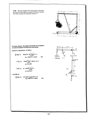 Estatica hibeller-tenth edition-solcuionario