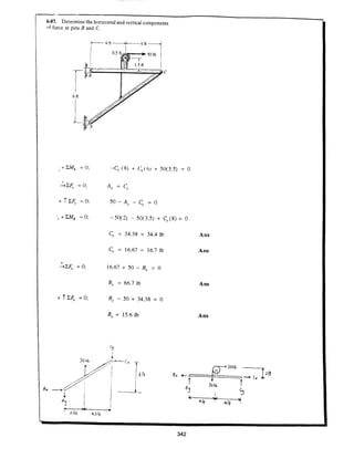 Estatica hibeller-tenth edition-solcuionario