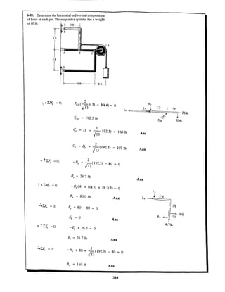 Estatica hibeller-tenth edition-solcuionario