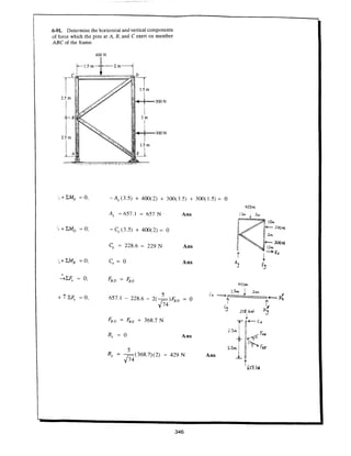 Estatica hibeller-tenth edition-solcuionario