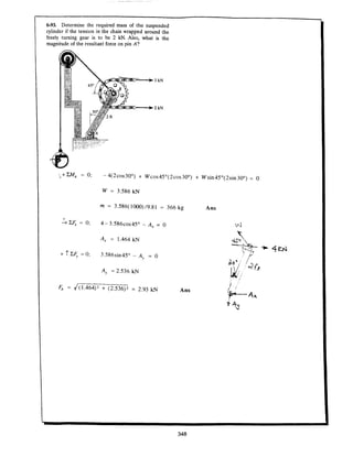 Estatica hibeller-tenth edition-solcuionario