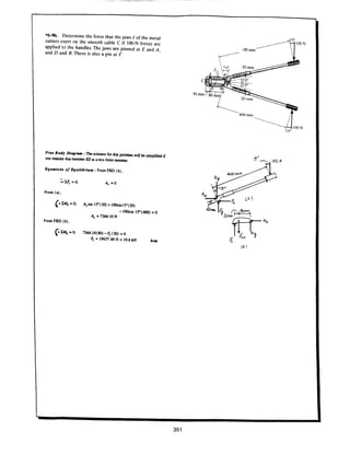 Estatica hibeller-tenth edition-solcuionario