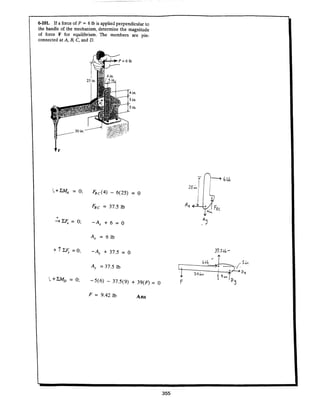 Estatica hibeller-tenth edition-solcuionario