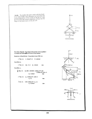 Estatica hibeller-tenth edition-solcuionario