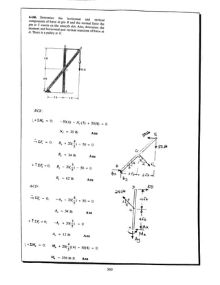 Estatica hibeller-tenth edition-solcuionario