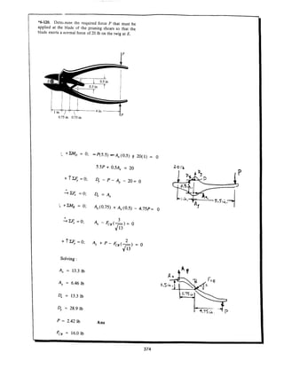 Estatica hibeller-tenth edition-solcuionario