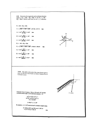 Estatica hibeller-tenth edition-solcuionario