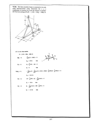Estatica hibeller-tenth edition-solcuionario