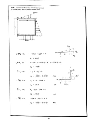 Estatica hibeller-tenth edition-solcuionario