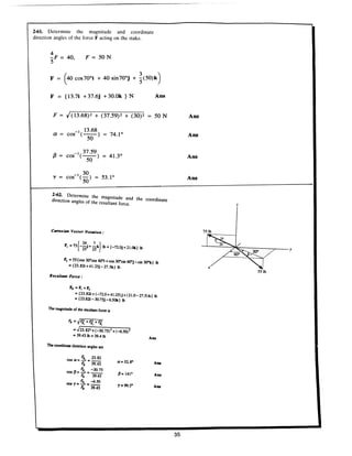 Estatica hibeller-tenth edition-solcuionario
