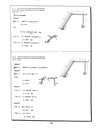 Estatica hibeller-tenth edition-solcuionario